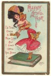 Dwig Lady Vintage Postcard