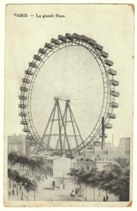 ferris wheel postcard