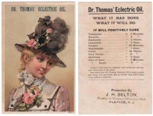 Dr. Thomas' Eclectric Oil Trade Card